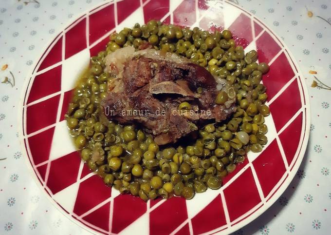 Tajine agneau petits pois 🍴