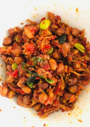 Foto resep Sambal Teri kacang pete