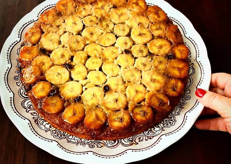 Torta di banane rovesciata