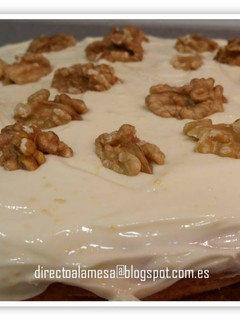 Una foto de Carrot cake