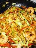 Lo mein casero