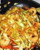 Lo mein casero