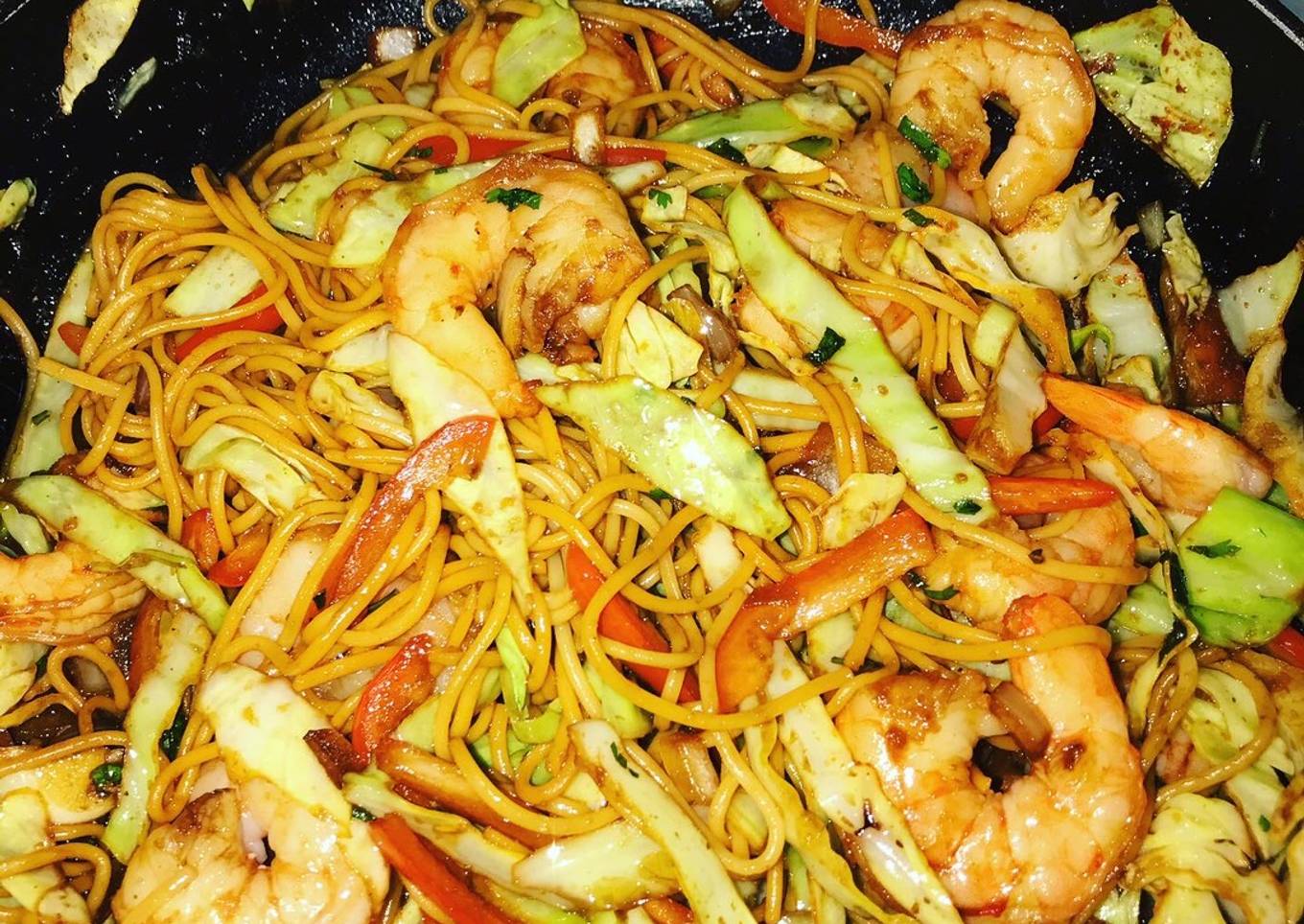 Lo mein casero