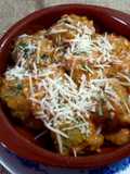Malfatti con salsa rosa