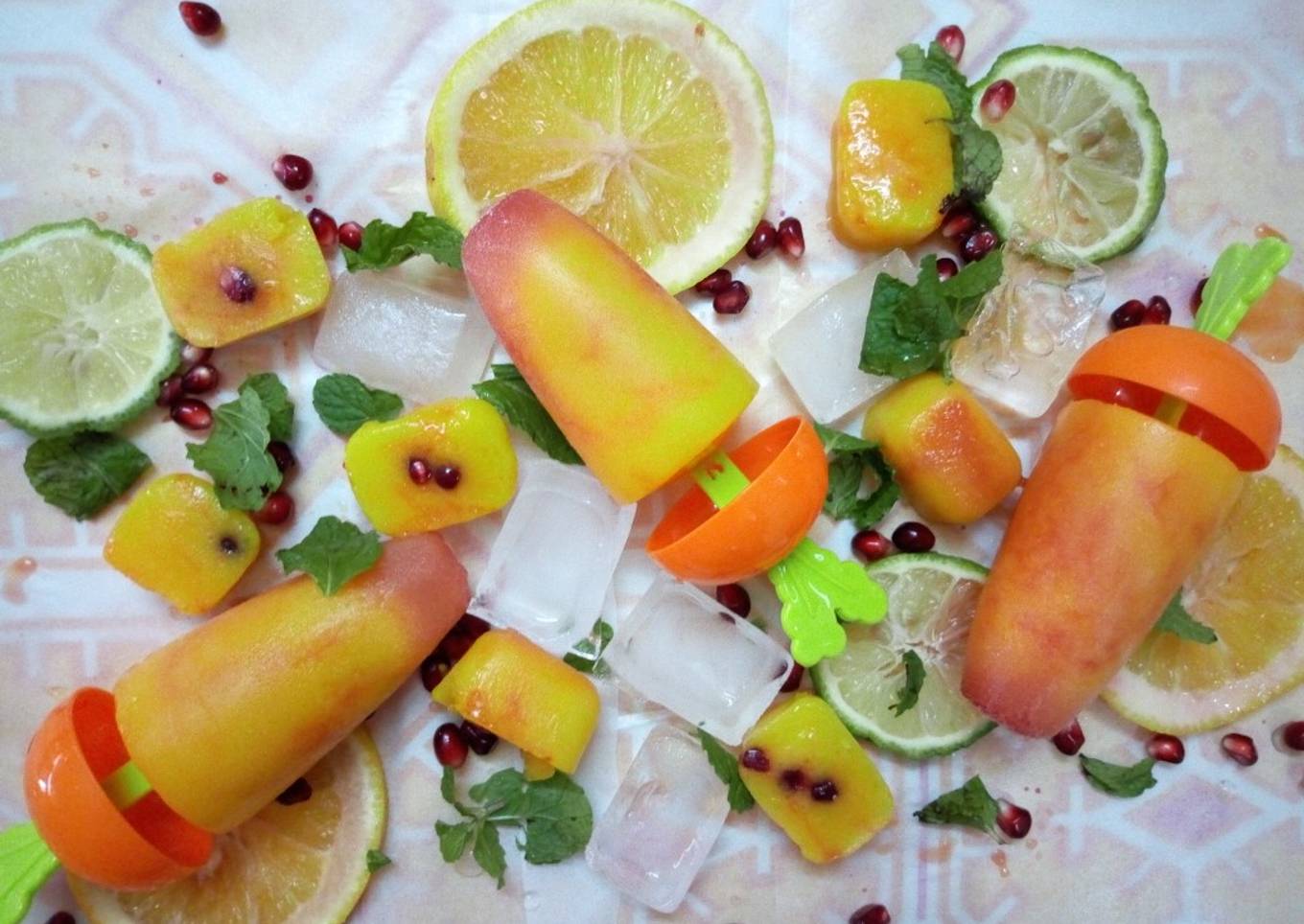 Mango Orange popsicles