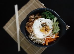 Foto resep Bibimbap Beef Teriyaki
