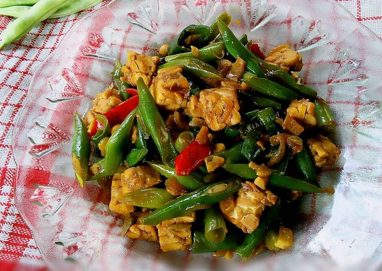 Tumis Buncis Tempe