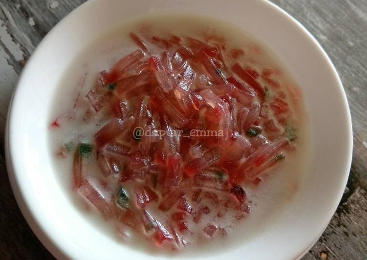 Cara buat Bubur pacar cina yang enak Untuk Jualan