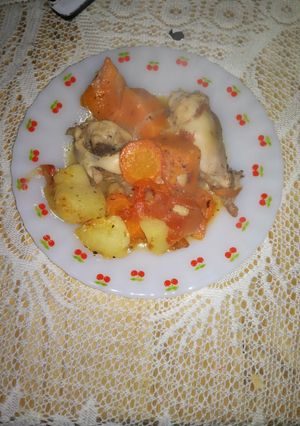 Una foto de Pollo a la cacerola