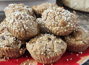 Una foto de Muffins de Plátano con Chispas de Chocolate y Nuez