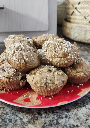 Una foto de Muffins de Plátano con Chispas de Chocolate y Nuez