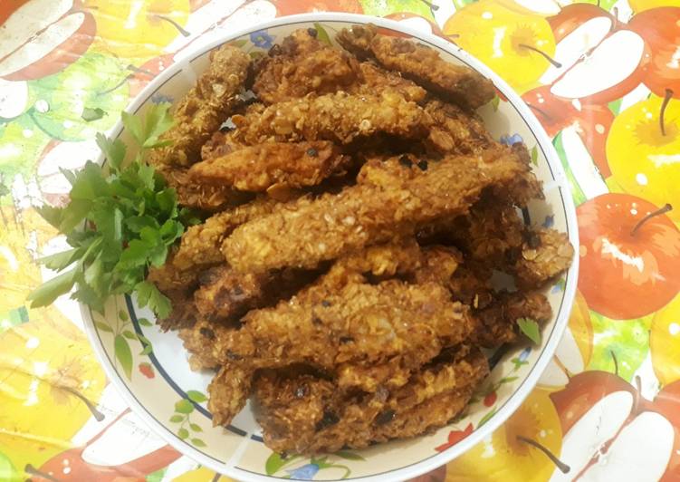 اصابع الدجاج المقرمشه 🍗🍗
