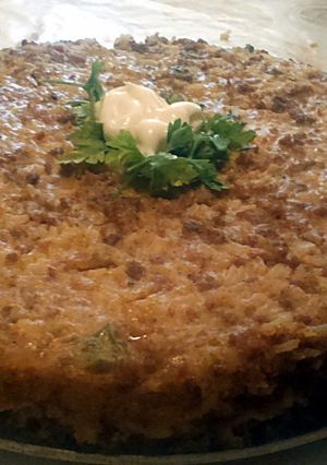 Rizses hús torta módra recept fotója