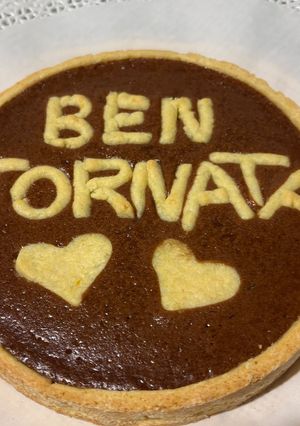 Foto di Crostata alla crema di cioccolato🥧🍫