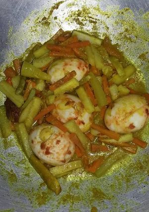 Foto resep Acar Telur Wortel Mentimun