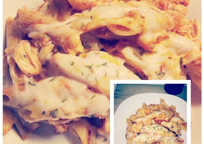 Recipe of Super Quick Homemade Easy Crockpot chicken Parmesan pasta