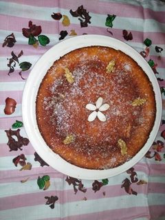 صورة لوصفة بسبوسة برايبي الرمان