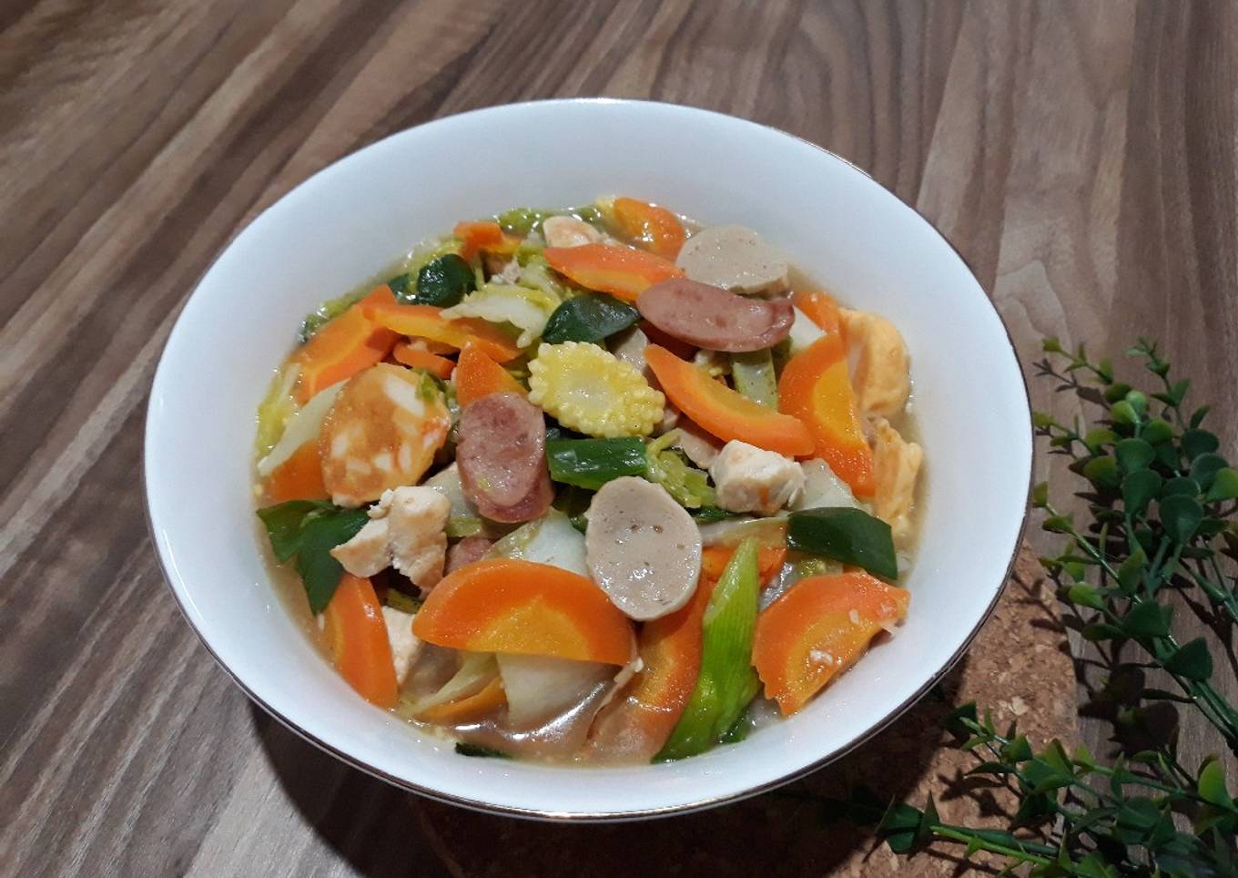 CAP CAY PUTIH ala Kuah I fu mie