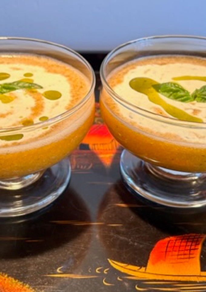 Una foto de Sopa de melón