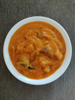 A picture of Pumpkin Curry In Coconut Gravy.