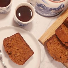 Banana bread with palm sugar A picture of Banana bread with palm sugar.