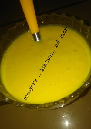 Mango wit whipped cream ainihin hoton girkin