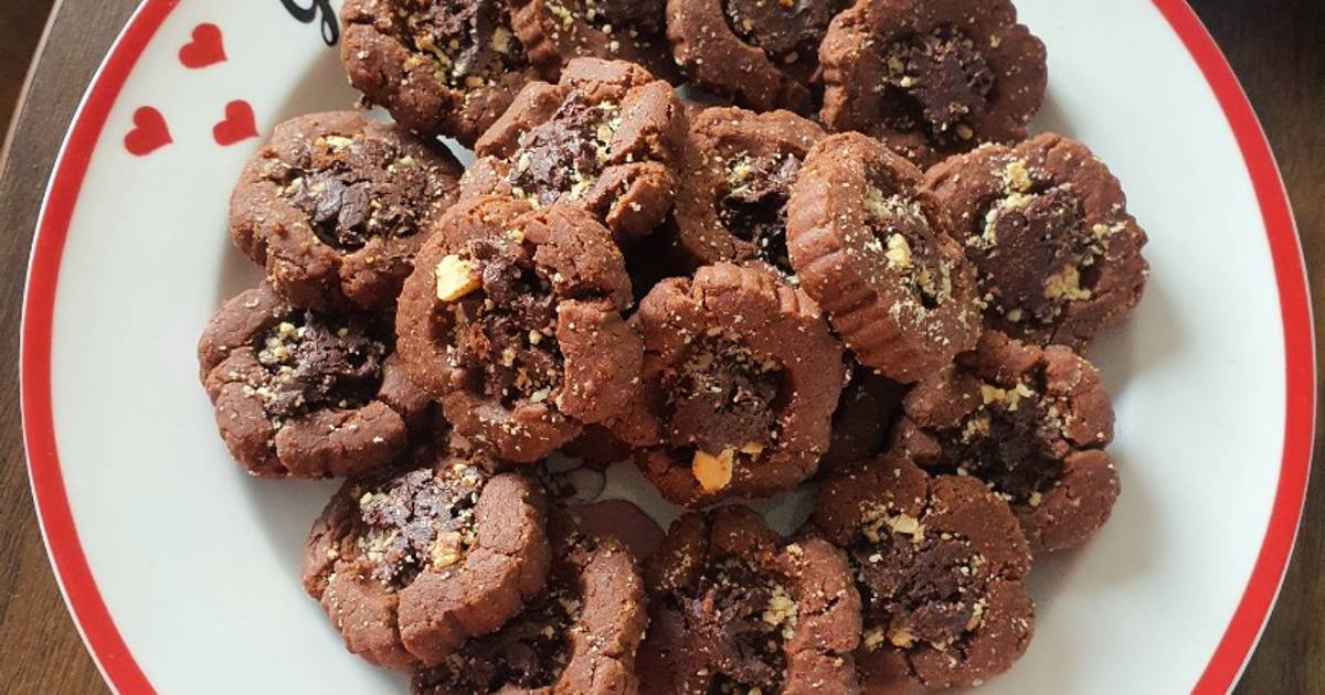 Resep Gluten free choco thumbprint cookies ala fe oleh CIA Febri - Cookpad