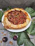 Gallette fichi, gelatina di uva, noci e rosmarino