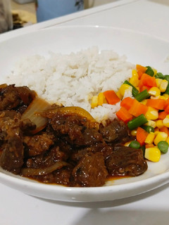Foto resep Bistik sapi + mix veggies