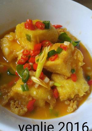 Foto resep Tawkua siram saus extra pedas
