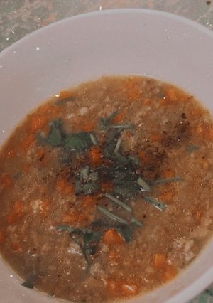 Hình của món Cháo rang thịt bằm.