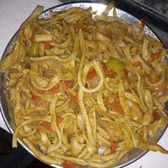 A picture of Home made Aata Noodles.