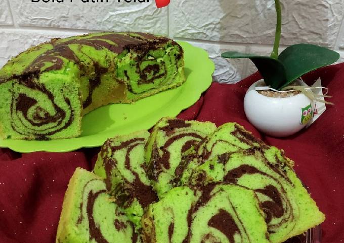 Resep Bolu Putih Telur Coklat Pandan yang Sempurna