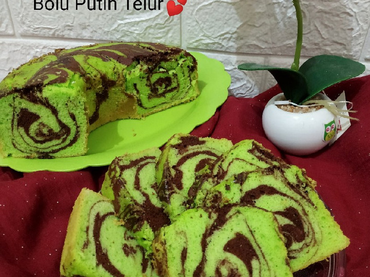 Resep Bolu Putih Telur Coklat Pandan yang Sempurna