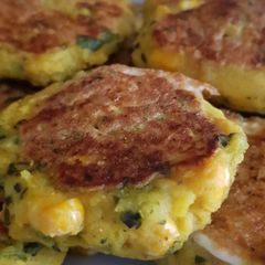 A picture of Spiced sweetcorn potato cakes.