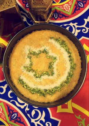صورة لوصفة كنافة بالقشطة