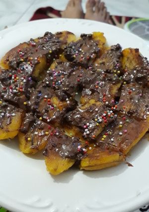 Foto resep Pisang bakar ovomaltine