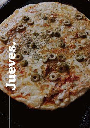Una foto de Pizza fugazzeta
