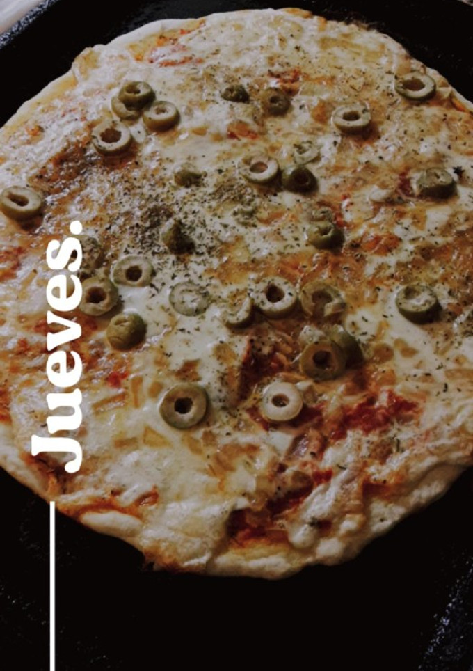 Una foto de Pizza fugazzeta