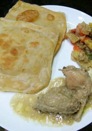 A picture of Maida wali Rectangle paratha.