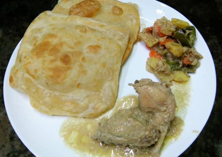 Steps to Prepare Homemade Maida wali Rectangle paratha