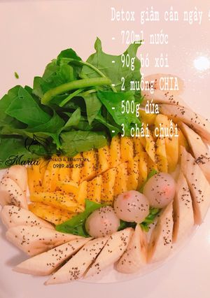 Hình của món Detox giảm cân ngày 4.