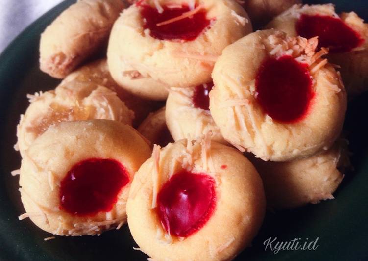 Cara Gampang Membuat Thumbprint cookies mudah,renyah,simple yang Bikin Ngiler