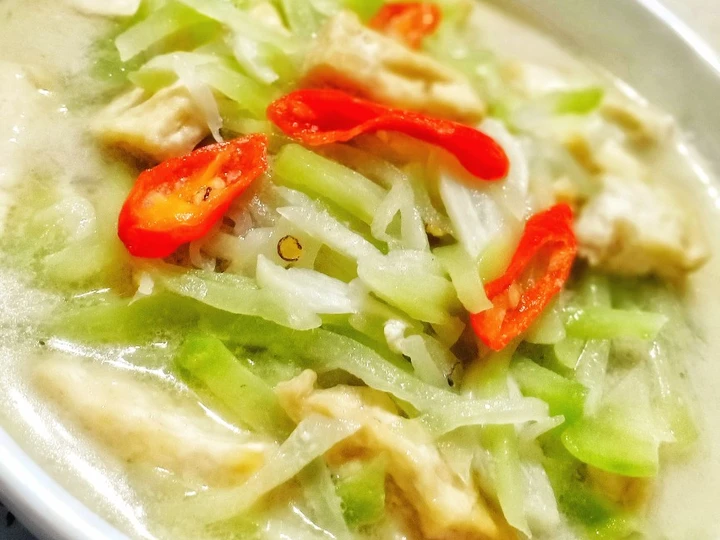 Easy Ways Prepare Recipes Lodeh Tahu Labu Siam the Delicious Appealing.