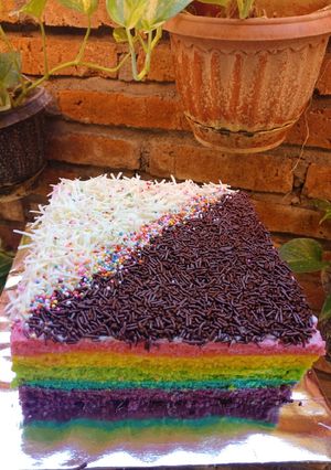 Foto resep Rainbow cake