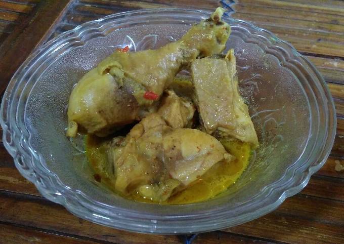 Anti Ribet, Bikin Kalio Ayam (Rendang Kuah Ayam) Selera Jawa Kekinian