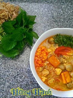 Hình của món Bún Riêu Chay.