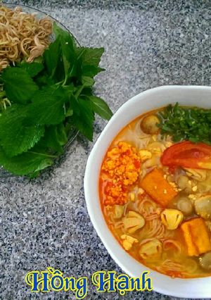 Hình của món Bún Riêu Chay.