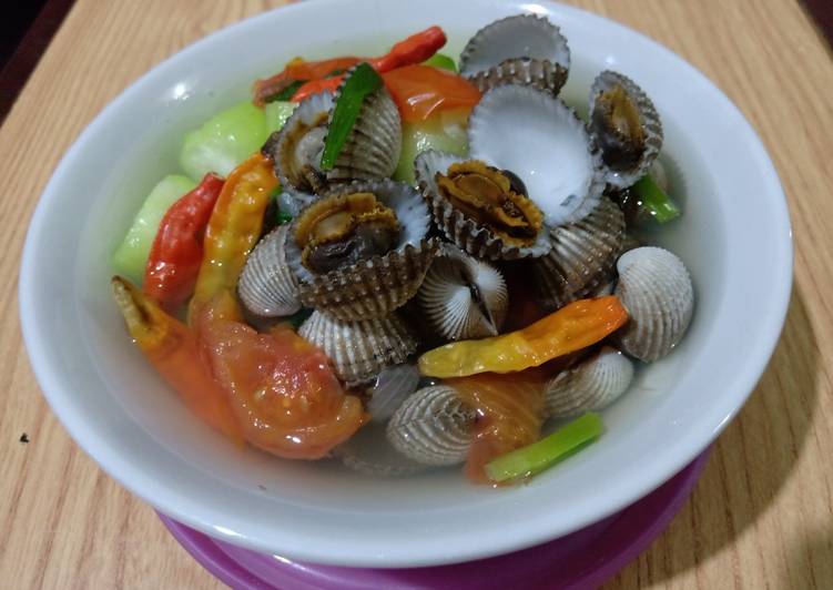 Sayur oyong & kerang kuah bening...👍