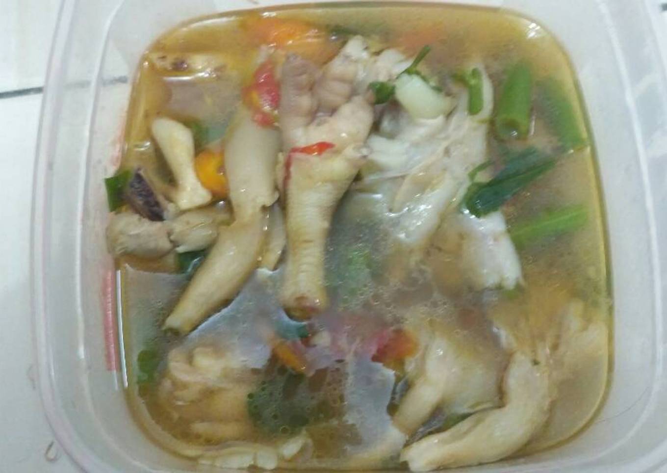 Sop ayam jamur